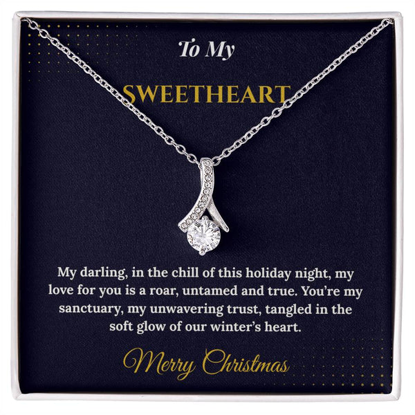 Alluring Beauty Necklace – Romantic Christmas Gift for Wife | Dazzling Jewelry That Celebrates Her Grace | Perfect Holiday Surprise She'll Adore
