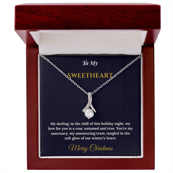 Alluring Beauty Necklace – Romantic Christmas Gift for Wife | Dazzling Jewelry That Celebrates Her Grace | Perfect Holiday Surprise She'll Adore