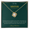 Love Knot Necklace – A Timeless Christmas Gift for Sister | Elegant Holiday Jewelry