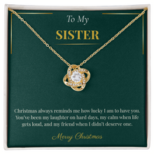 Love Knot Necklace – A Timeless Christmas Gift for Sister | Elegant Holiday Jewelry