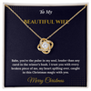 Love Knot Necklace – Romantic Christmas Gift for Wife That Symbolizes Eternal Love | Meaningful Jewelry for Her | Elegant Holiday Gift She'll Treasure