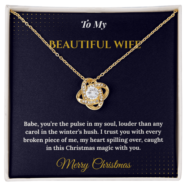 Love Knot Necklace – Romantic Christmas Gift for Wife That Symbolizes Eternal Love | Meaningful Jewelry for Her | Elegant Holiday Gift She'll Treasure