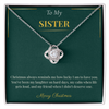 Love Knot Necklace – A Timeless Christmas Gift for Sister | Elegant Holiday Jewelry