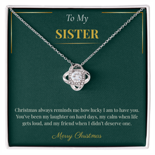 Love Knot Necklace – A Timeless Christmas Gift for Sister | Elegant Holiday Jewelry