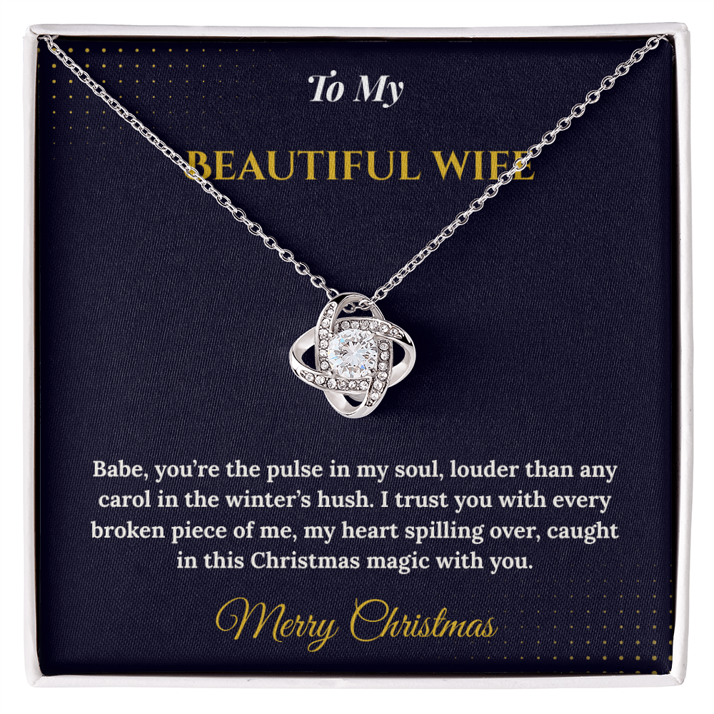Love Knot Necklace – Romantic Christmas Gift for Wife That Symbolizes Eternal Love | Meaningful Jewelry for Her | Elegant Holiday Gift She'll Treasure