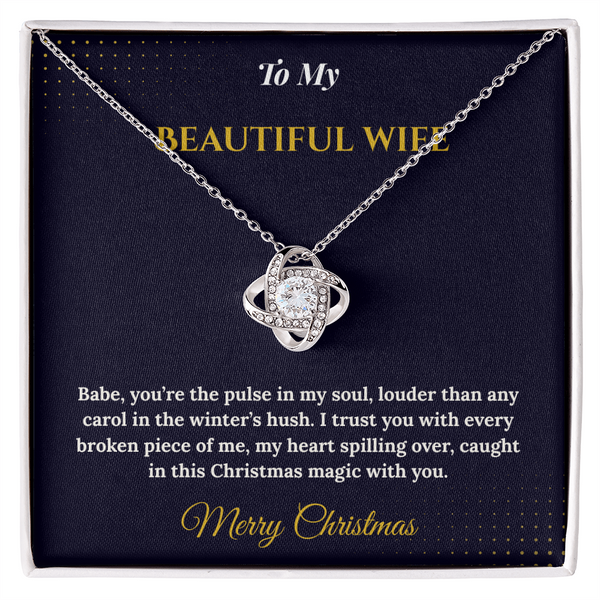 Love Knot Necklace – Romantic Christmas Gift for Wife That Symbolizes Eternal Love | Meaningful Jewelry for Her | Elegant Holiday Gift She'll Treasure