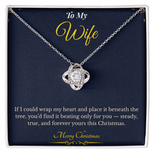 Love Knot Necklace – Romantic Christmas Gift for Wife That Symbolizes Eternal Love | Meaningful Jewelry for Her | Elegant Holiday Gift She'll Treasure