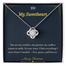 Love Knot Necklace – Romantic Christmas Gift for Wife That Symbolizes Eternal Love | Meaningful Jewelry for Her | Elegant Holiday Gift She'll Treasure