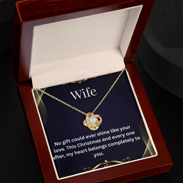 Heartfelt Love Letter Necklace for Wife – Dainty Pendant with Personalized Message Card, Perfect Romantic Gift