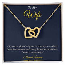 Interlocking Hearts Necklace – Sentimental Christmas Gift for Wife | Romantic Jewelry That Represents Two Hearts, One Soul | Perfect Holiday Gift for Her