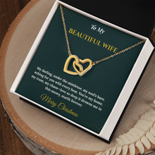 Interlocking Hearts Necklace – Sentimental Christmas Gift for Wife | Romantic Jewelry That Represents Two Hearts, One Soul | Perfect Holiday Gift for Her