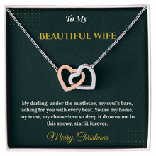 Interlocking Hearts Necklace – Sentimental Christmas Gift for Wife | Romantic Jewelry That Represents Two Hearts, One Soul | Perfect Holiday Gift for Her