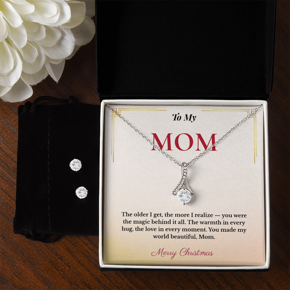 Elegant Christmas Gift for Mom | Dazzling Jewelry That Celebrates Her Grace | Perfect Holiday Set She'll Treasure
