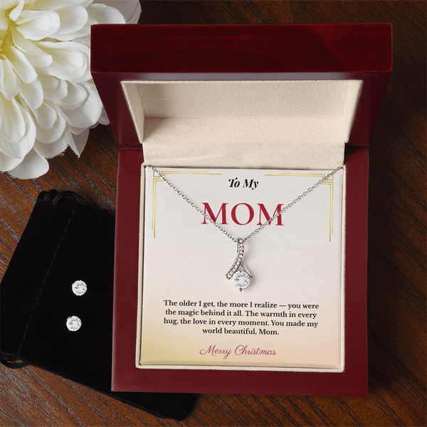 Elegant Christmas Gift for Mom | Dazzling Jewelry That Celebrates Her Grace | Perfect Holiday Set She'll Treasure