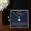 Eternal Hope Necklace and Earring Set – Elegant Christmas Gift for Wife | Sparkling Jewelry That Symbolizes Love & Faith | Perfect Holiday Set for Her