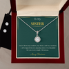 Eternal Hope Necklace and Earring Set – Meaningful Christmas Gift for Sister | Inspirational Holiday Jewelry Duo