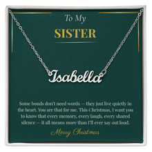 Custom Name Necklace – Unique Christmas Gift for Sister | Personalized Jewelry Bestseller