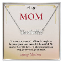Personalized Christmas Gift for Mom | Engraved Jewelry That Captures Your Love | Elegant Custom Keepsake She'll Cherish