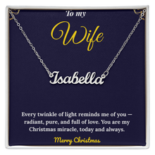 Personalized Name Necklace – Custom Cursive Name Pendant, 18K Gold or Polished Stainless Steel | Christmas Gift for Her, Made in USA