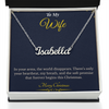Custom Name Necklace – Personalized Christmas Gift for Wife | Engraved Jewelry That Captures Your Love | Elegant