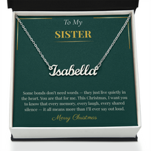 Custom Name Necklace – Unique Christmas Gift for Sister | Personalized Jewelry Bestseller