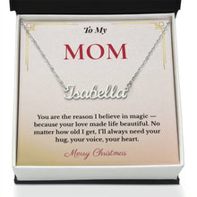 Personalized Christmas Gift for Mom | Engraved Jewelry That Captures Your Love | Elegant Custom Keepsake She'll Cherish