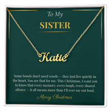 Custom Name Necklace – Unique Christmas Gift for Sister | Personalized Jewelry Bestseller