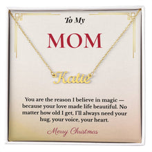 Personalized Christmas Gift for Mom | Engraved Jewelry That Captures Your Love | Elegant Custom Keepsake She'll Cherish