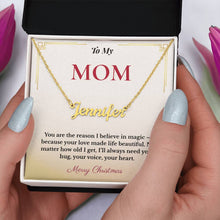 Personalized Christmas Gift for Mom | Engraved Jewelry That Captures Your Love | Elegant Custom Keepsake She'll Cherish
