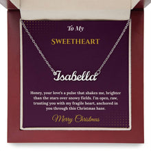 Custom Name Necklace – Personalized Christmas Gift for Wife | Engraved Jewelry That Captures Your Love | Elegant Custom Keepsake for Her