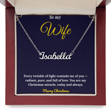 Personalized Name Necklace – Custom Cursive Name Pendant, 18K Gold or Polished Stainless Steel | Christmas Gift for Her, Made in USA