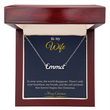 Custom Name Necklace – Personalized Christmas Gift for Wife | Engraved Jewelry That Captures Your Love | Elegant