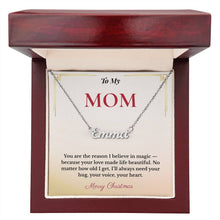 Personalized Christmas Gift for Mom | Engraved Jewelry That Captures Your Love | Elegant Custom Keepsake She'll Cherish