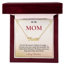 Personalized Christmas Gift for Mom | Engraved Jewelry That Captures Your Love | Elegant Custom Keepsake She'll Cherish