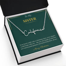 Signature Style Custom Name Necklace – Personalized Christmas Gift for Sister | Trending Custom Jewelry Idea