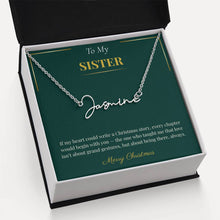 Signature Style Custom Name Necklace – Personalized Christmas Gift for Sister | Trending Custom Jewelry Idea