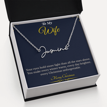 Signature Style Custom Name Necklace – Personalized Christmas Gift for Wife | Elegant Jewelry That Celebrates Her Identity | Unique Holiday Keepsake She'll Love