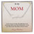Personalized Christmas Gift for Mom | Elegant Jewelry Celebrating Her Identity & Love | Unique Keepsake She'll Treasure