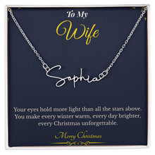 Signature Style Custom Name Necklace – Personalized Christmas Gift for Wife | Elegant Jewelry That Celebrates Her Identity | Unique Holiday Keepsake She'll Love