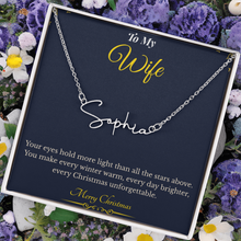 Signature Style Custom Name Necklace – Personalized Christmas Gift for Wife | Elegant Jewelry That Celebrates Her Identity | Unique Holiday Keepsake She'll Love