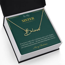 Signature Style Custom Name Necklace – Personalized Christmas Gift for Sister | Trending Custom Jewelry Idea