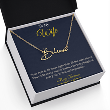 Signature Style Custom Name Necklace – Personalized Christmas Gift for Wife | Elegant Jewelry That Celebrates Her Identity | Unique Holiday Keepsake She'll Love