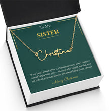 Signature Style Custom Name Necklace – Personalized Christmas Gift for Sister | Trending Custom Jewelry Idea