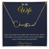 Signature Style Custom Name Necklace – Personalized Christmas Gift for Wife | Elegant Jewelry That Celebrates Her Identity | Unique Holiday Keepsake She'll Love