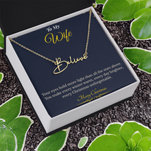 Signature Style Custom Name Necklace – Personalized Christmas Gift for Wife | Elegant Jewelry That Celebrates Her Identity | Unique Holiday Keepsake She'll Love