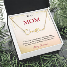 Personalized Christmas Gift for Mom | Elegant Jewelry Celebrating Her Identity & Love | Unique Keepsake She'll Treasure