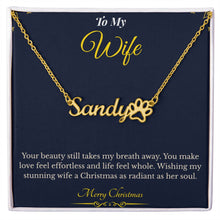 Paw Print Name Necklace – Heartwarming Christmas Gift for Wife | Personalized Jewelry That Celebrates Love for Pets | Cute Custom Keepsake She'll Treasure