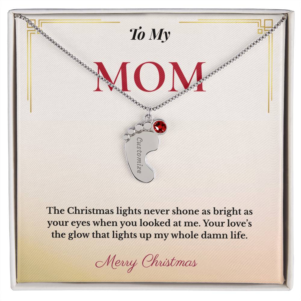 Sentimental Christmas Gift for Mom | Personalized Jewelry Honoring Motherhood & Family Love | Heartfelt Keepsake