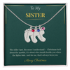 Engraved Baby Feet Necklace with Birthstone – Heartwarming Christmas Gift for Sister | Meaningful Custom Jewelry