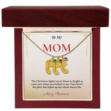 Sentimental Christmas Gift for Mom | Personalized Jewelry Honoring Motherhood & Family Love | Heartfelt Keepsake
